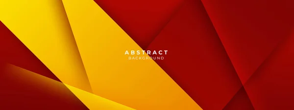 Minimal Red Yellow Geometric Shapes Abstract Modern Background Design Design — Stock Vector