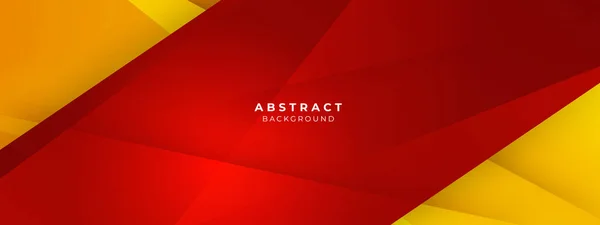 Formas Geométricas Vermelhas Amarelas Abstrato Fundo Geometria Brilho Camada Elemento —  Vetores de Stock