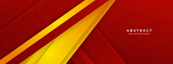 Formas Geométricas Vermelhas Amarelas Abstratas Fundo Tecnologia Vetorial Para Brochura —  Vetores de Stock