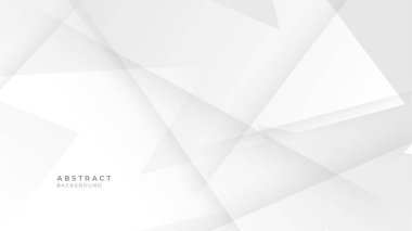 Gri beyaz soyut arka plan kağıt parlaklığı ve sunum tasarımı için katman element vektörü. İş dünyası, şirket, kurum, parti, şenlik, seminer ve görüşmeler için uygun