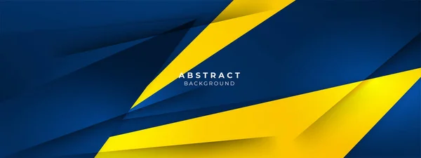 Сучасний Абстрактний Синьо Жовтий Дизайн Фону — стоковий вектор