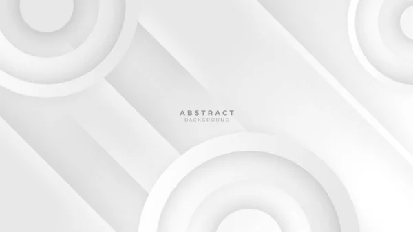Abstrakt Vit Bakgrund Med Enkla Geometriska Dekoration Element — Stock vektor