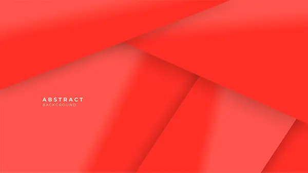 Abstrakter Roter Hintergrund Mit Minimalistischen Geometrischen Elementen — Stockvektor