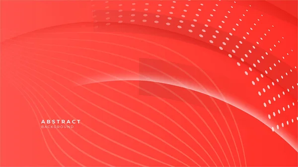 最小限の幾何学的要素を持つ抽象的な赤い背景 — ストックベクタ