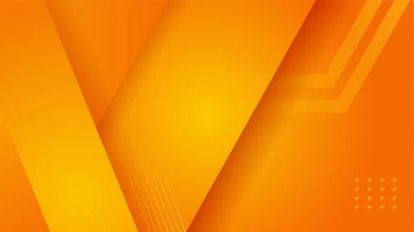 Modern Red Orange Flag Star Ribbon Halftone Podium Design Background — Stock Vector