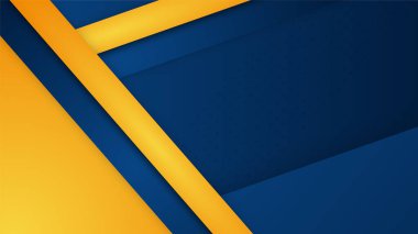 Modern mavi ve sarı bayrak yıldızı yarım ton ve podyum tasarım arka planı. Sunum tasarımı, el ilanı, sosyal medya kapağı, afiş, ulus festivali afişi için modaya uygun renge sahip soyut arkaplan