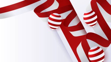 Kırmızı beyaz bayrak ve Pancasila tasarım geçmişiyle Endonezya Bağımsızlık Günü 'nüz kutlu olsun. 17 Agustus Endonezya arka plan sancak vektör illüstrasyonu. Dirgahayu Kemerdekaan the Endonezya Arkaplanı