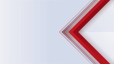 Modern kırmızı ve beyaz soyut arkaplan