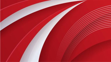 Modern kırmızı ve beyaz soyut arkaplan