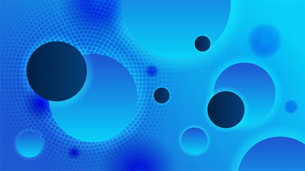 Moderne Farbverlauf Dynamische Blaue Linien Formen Abstrakten Hintergrund — Stockvektor