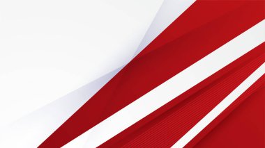 Modern geometrik soyut kırmızı ve beyaz arkaplan