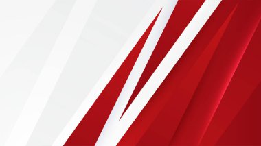 Modern geometrik soyut kırmızı ve beyaz arkaplan