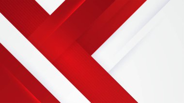 Modern geometrik soyut kırmızı ve beyaz arkaplan