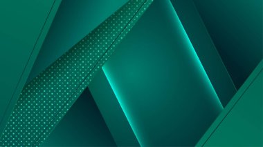 Modern koyu yeşil soyut geometrik arka plan duvar kağıdı tasarımı. Poster tasarımı, web üzerinde şablon, arkaplan, afiş, broşür, web sitesi, broşür, broşür, broşür, iniş sayfası, sunum, sertifika ve webinar