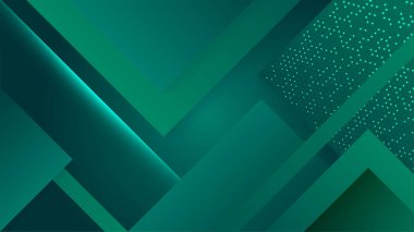 Modern koyu yeşil soyut geometrik arka plan duvar kağıdı tasarımı. Poster tasarımı, web üzerinde şablon, arkaplan, afiş, broşür, web sitesi, broşür, broşür, broşür, iniş sayfası, sunum, sertifika ve webinar