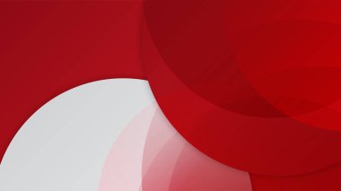 Soyut kırmızı ve beyaz geometrik eğimli arkaplan