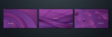 Modern mor gradyan dinamik çizgiler arka plan. Poster tasarımı, web üzerinde şablon, arkaplan, afiş, broşür, web sitesi, broşür, broşür, broşür, iniş sayfası, sunum, sertifika ve webinar