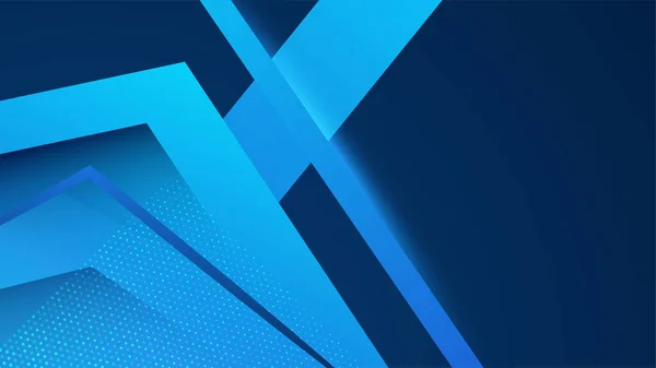 Moderne Einfache Form Blaues Design Hintergrund — Stockvektor