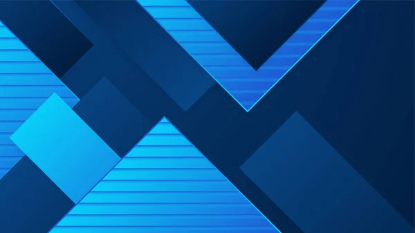 Moderne Einfache Form Blaues Design Hintergrund — Stockvektor