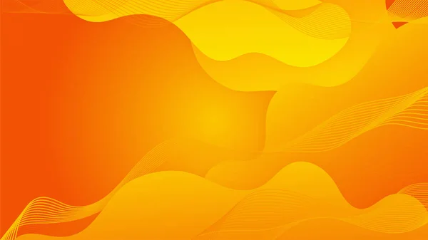 Moderne Orange Und Gelb Farbverlauf Abstrakten Hintergrund Design Für Poster — Stockvektor