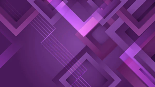 Moderne Dégradé Violet Lignes Dynamiques Fond Conception Pour Affiche Modèle — Image vectorielle