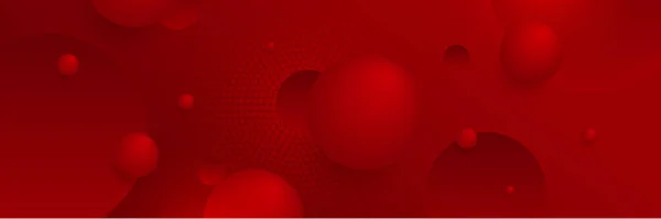Сучасний Червоний Абстрактний Вектор Довгий Банер Мінімальний Фон Стрілками Хвиль — стоковий вектор