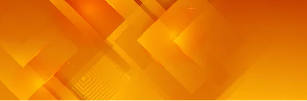 Modern Orange Gul Abstrakt Vektor Lång Banner Minimal Bakgrund Med — Stock vektor