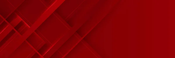 Современное Красное Абстрактное Векторное Длинное Знамя Минимальный Фон Стрелками Волн — стоковый вектор