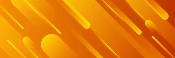 Современный Оранжевый Желтый Абстрактный Векторный Длинный Баннер Минимальный Фон Стрелками — стоковый вектор
