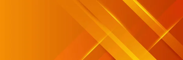 Modernes Orangefarbenes Abstraktes Vektor Langes Banner Minimaler Hintergrund Mit Wellen — Stockvektor