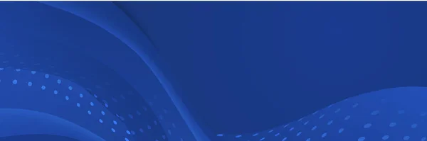 Синий Абстрактный Векторный Длинный Баннер Минимальный Фон Стрелками Место Копирования — стоковый вектор