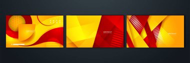 Soyut kırmızı ve sarı arkaplan. Poster tasarımı, web üzerinde şablon, arkaplan, afiş, broşür, web sitesi, broşür, broşür, broşür, iniş sayfası, sunum, sertifika ve webinar