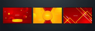 Soyut kırmızı ve sarı arkaplan. Poster tasarımı, web üzerinde şablon, arkaplan, afiş, broşür, web sitesi, broşür, broşür, broşür, iniş sayfası, sunum, sertifika ve webinar