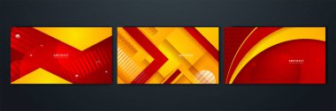 Soyut kırmızı ve sarı arkaplan. Poster tasarımı, web üzerinde şablon, arkaplan, afiş, broşür, web sitesi, broşür, broşür, broşür, iniş sayfası, sunum, sertifika ve webinar