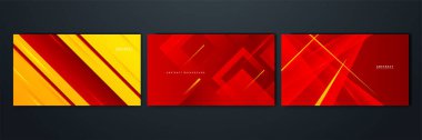 Soyut kırmızı ve sarı arkaplan. Poster tasarımı, web üzerinde şablon, arkaplan, afiş, broşür, web sitesi, broşür, broşür, broşür, iniş sayfası, sunum, sertifika ve webinar