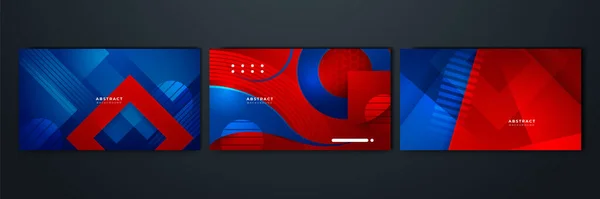 Fondo Azul Rojo Abstracto — Vector de stock