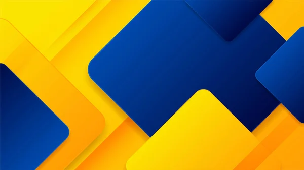 파란색 노란색 뚜렷하다 포스터 디자인 팜플렛 사이트 플라이어 페이지 프레젠테이션 — 스톡 벡터