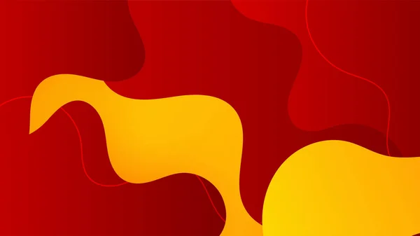 Abstrakter Roter Und Gelber Hintergrund Design Für Poster Vorlage Für — Stockvektor