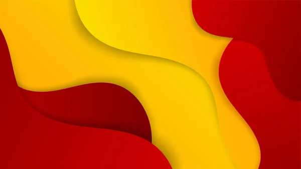 Fondo Abstracto Rojo Amarillo Diseño Póster Plantilla Web Telón Fondo — Vector de stock
