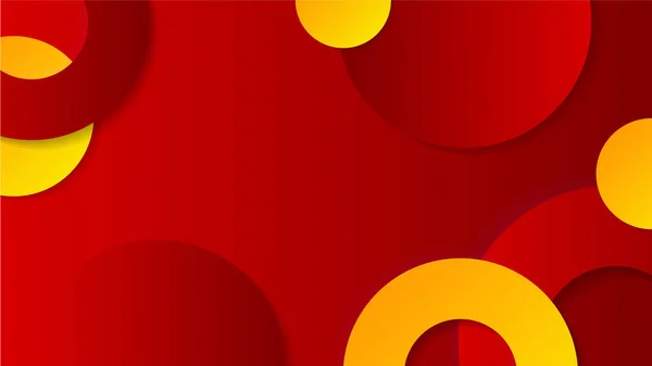 Абстрактний Червоно Жовтий Фон Дизайн Плаката Шаблон Інтернеті Фон Банер — стоковий вектор