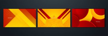 Soyut kırmızı ve sarı arkaplan. Poster tasarımı, web üzerinde şablon, arkaplan, afiş, broşür, web sitesi, broşür, broşür, broşür, iniş sayfası, sunum, sertifika ve webinar