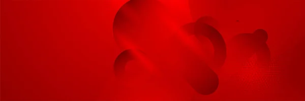Fondo Moderno Banner Abstracto Rojo Ilustración Vector Plantilla Banner Rojo — Vector de stock