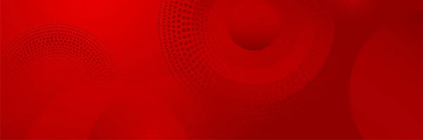 Современный Красный Абстрактный Фон Баннера Векторная Иллюстрация Трехмерным Перекрытием Слоя — стоковый вектор