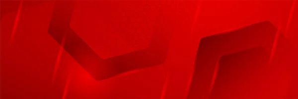 Nowoczesne Czerwone Abstrakcyjne Tło Banera Czerwony Sztandar Szablon Wektor Ilustracja — Wektor stockowy