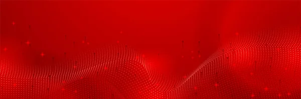 Modern Kırmızı Soyut Afiş Arkaplanı Kırmızı Pankart Boyutlu Örtüşen Katman — Stok Vektör