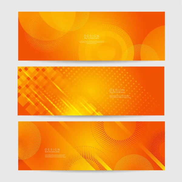 Αφηρημένο Ελάχιστο Πορτοκαλί Φόντο Απλό Φόντο Halftone Εξάγωνο Dot Κύμα — Διανυσματικό Αρχείο