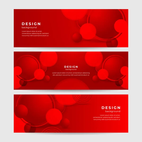 Design Banner Abstrato Com Fundo Geométrico Tecnologia Vermelha Escura Ilustração — Vetor de Stock