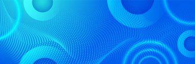 Soyut geometrik mavi geniş arkaplan pankartı tasarımı. Mavi soyut vektör uzun afiş. Metin için kopyalama alanı olan en küçük arkaplan. Modern soyut gradyan açık mavi pankart arkaplanı