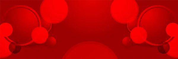 Diseño Banner Abstracto Con Fondo Geométrico Tecnología Color Rojo Oscuro — Vector de stock