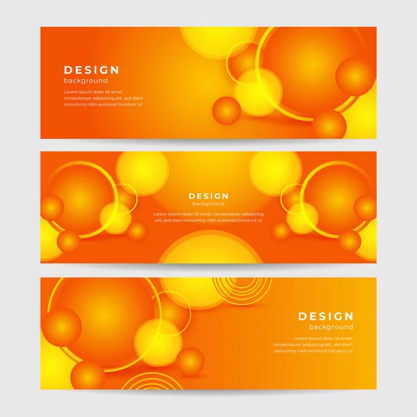 Orangefarbener Hintergrund Abstrakte Orangefarbene Banner Vektor Illustration — Stockvektor